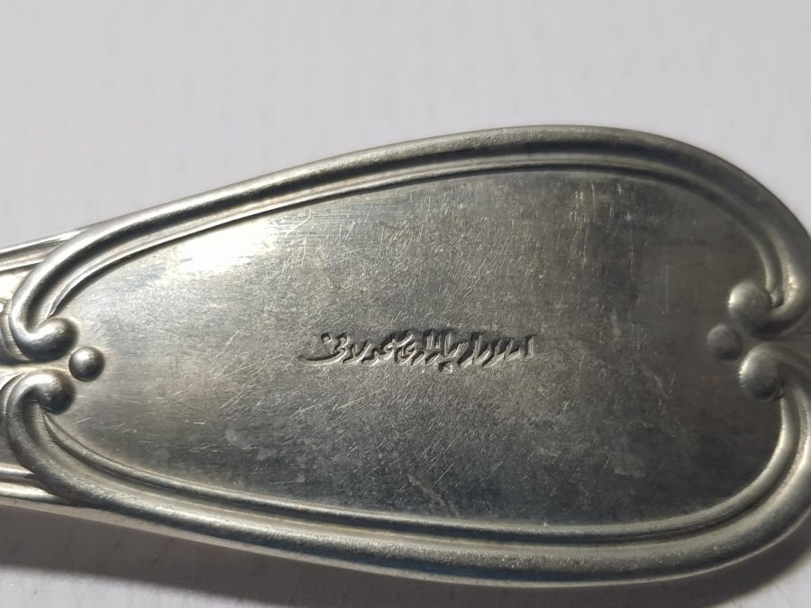 OSMANLI DÖNEMİ ASLANLAR PAZARI MAMULATI YAZILI ÇATAL TAKIMI