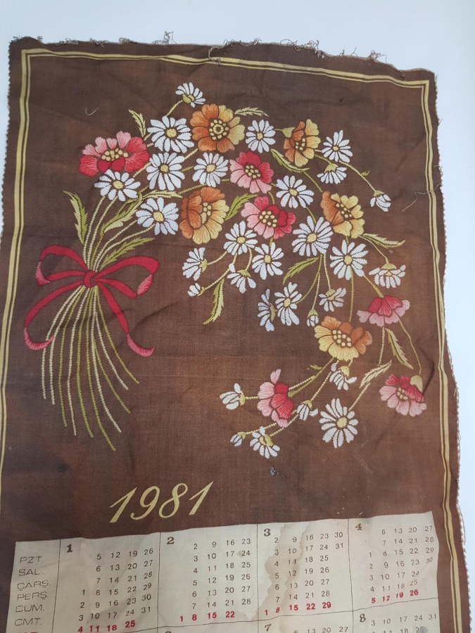 DENİZLİ BASMA SANAYİİ 1981 BEZ TAKVİM