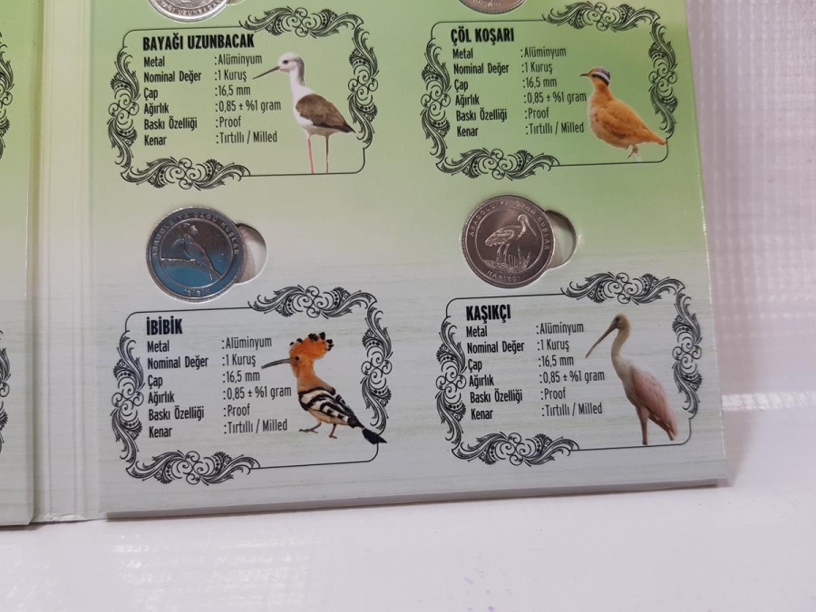 2020 ANADOLU'YA ÖZGÜ KUŞLAR HATIRA PARA SETİ