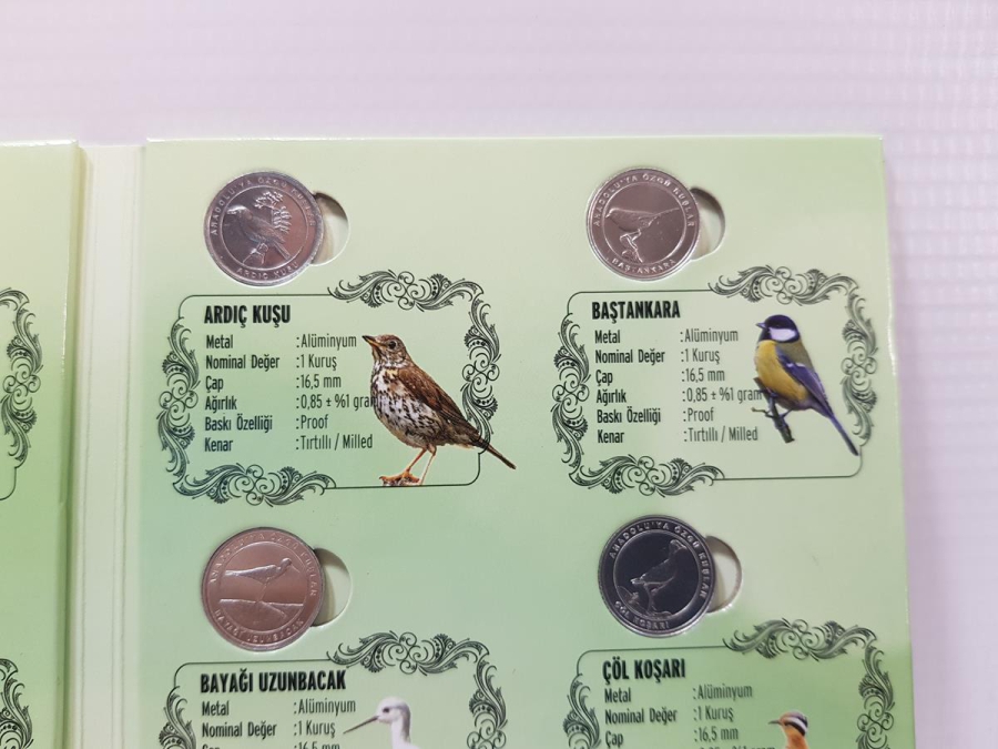 2020 ANADOLU'YA ÖZGÜ KUŞLAR HATIRA PARA SETİ