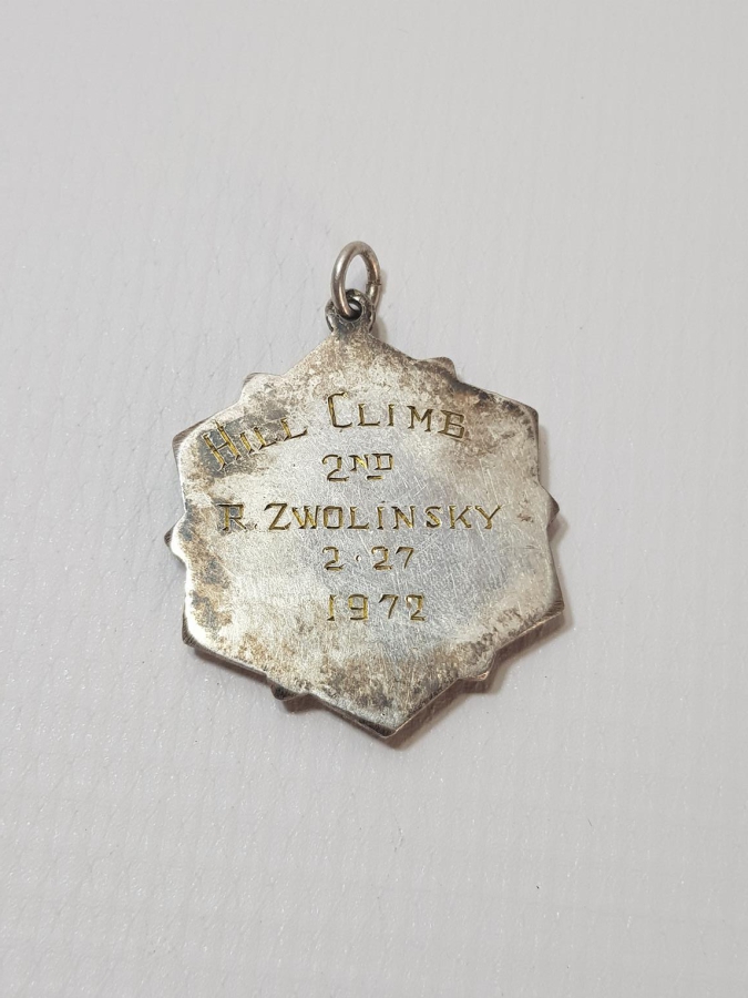 1972 GÜMÜŞ KAPLAMA BİSİKLET MADALYASI