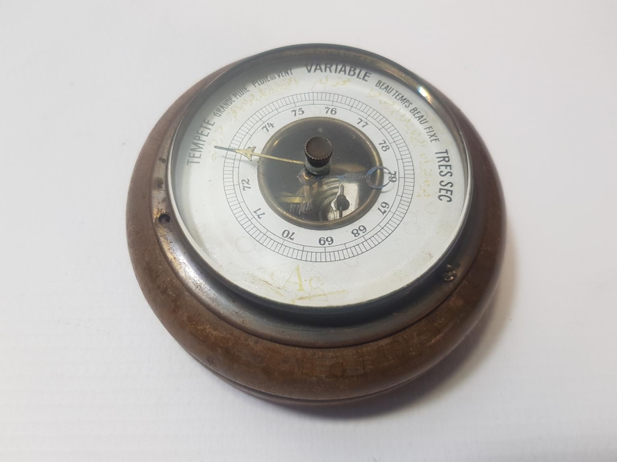 ÜZERİ OSMANLICA YAZILI OSMANLI DÖNEMİ NADİR FORM BAROMETRE