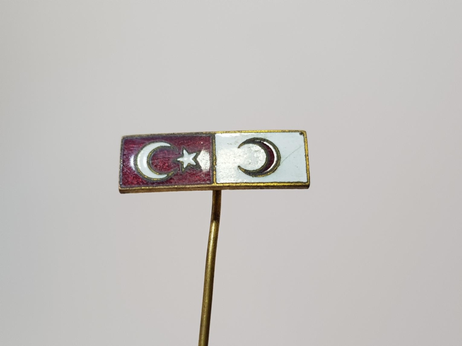 MİNELİ HİLAL-İ AHMER CEMİYETİ ROZETİ