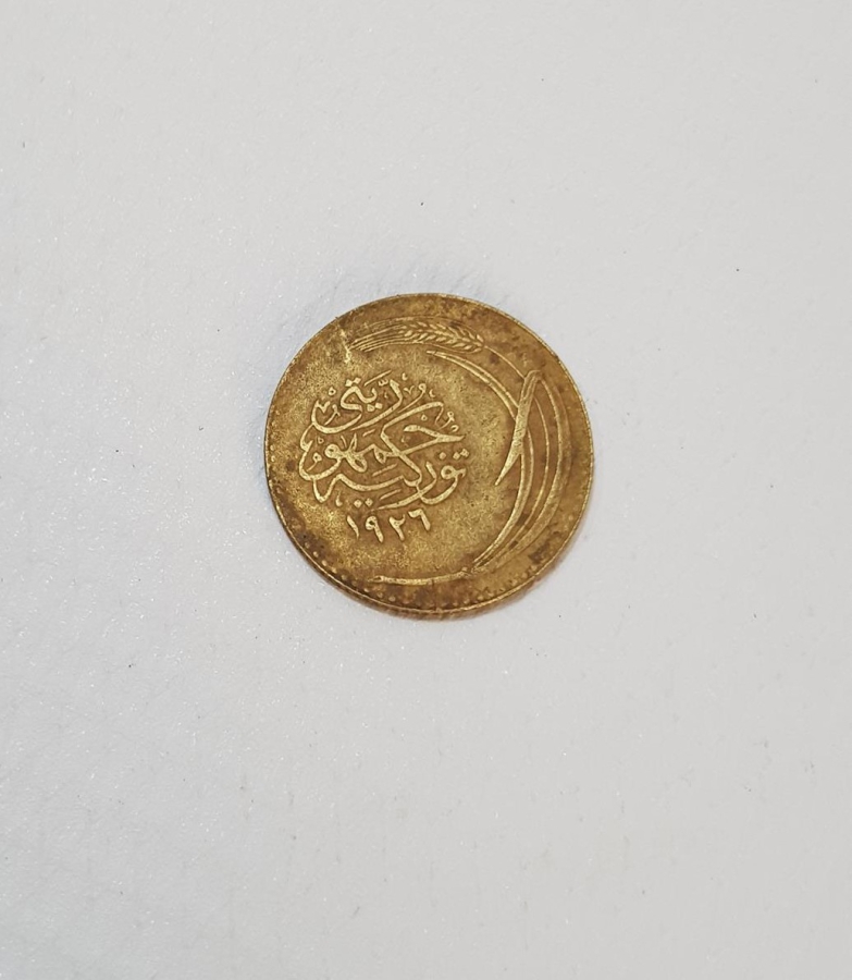 TÜRKİYE CUMHURİYETİNİN OSMANLICA YAZILI İLK PARASI - 100 PARA - NADİR