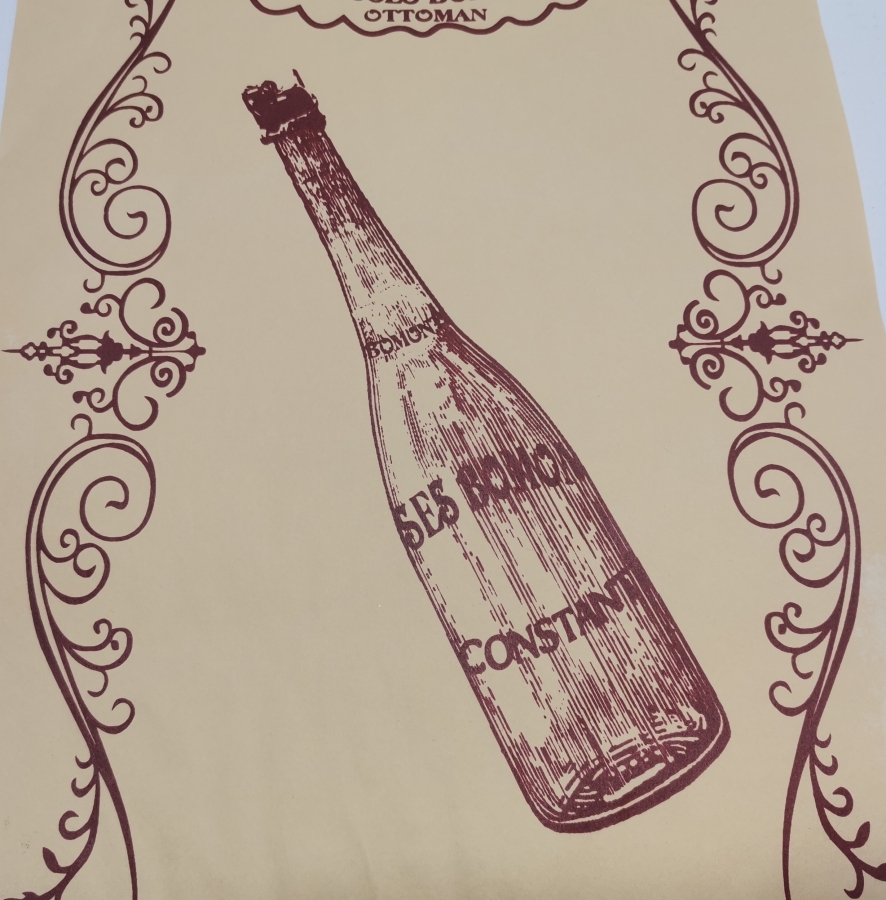 OSMANLI DÖNEMİ ÇOK NADİR BOMONTİ BİRA REKLAMI AFİŞİ