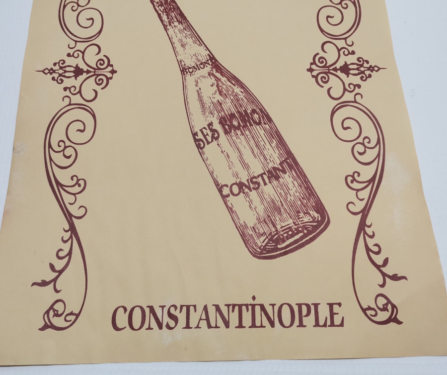 OSMANLI DÖNEMİ ÇOK NADİR BOMONTİ BİRA REKLAMI AFİŞİ