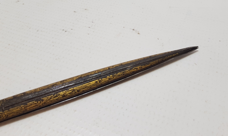 OSMANLI DÖNEMİ TAMAMI ALTIN ÇAKMA İŞÇİLİKLİ ÇOK NADİR HATTAT MAKASI