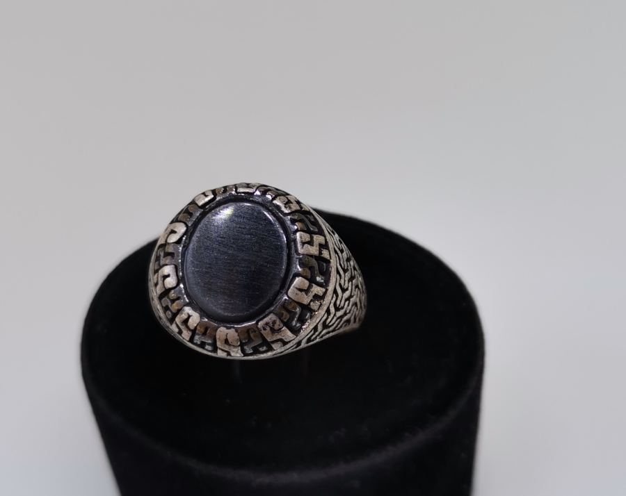 MİTOLOJİK FORMLU ÖZEL YAPIM GÜMÜŞ YÜZÜK