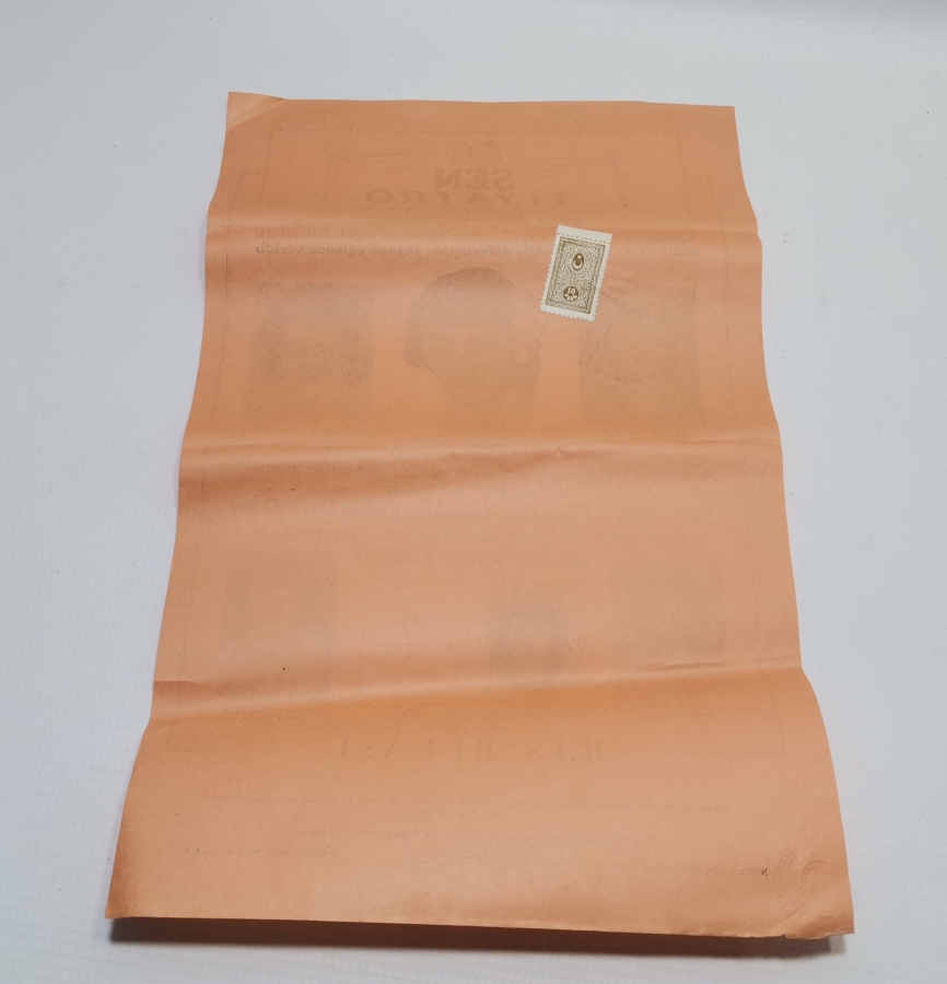 ÇOK NADİR ANTİKA ŞEN TİYATRO AFİŞİ