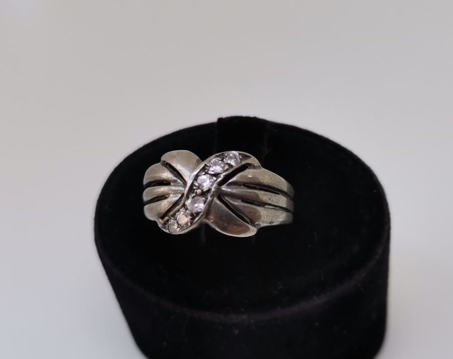 SONSUZLUK GÖRSELLİ MARGAZİT TAŞLI GÜMÜŞ YÜZÜK