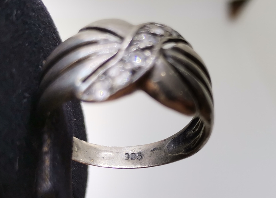 SONSUZLUK GÖRSELLİ MARGAZİT TAŞLI GÜMÜŞ YÜZÜK