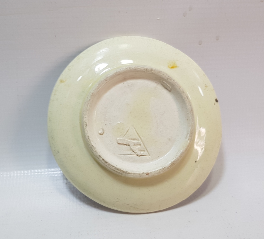 ARKASI USTA DAMGALI EL BOYAMA ANTİKA KÜTAHYA BAL KASESİ