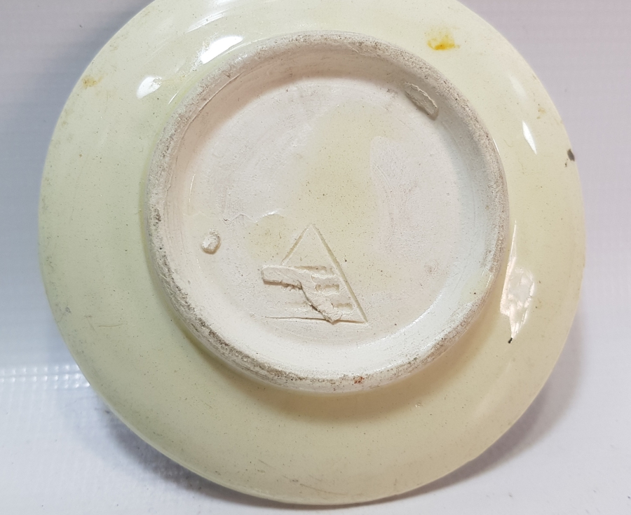 ARKASI USTA DAMGALI EL BOYAMA ANTİKA KÜTAHYA BAL KASESİ