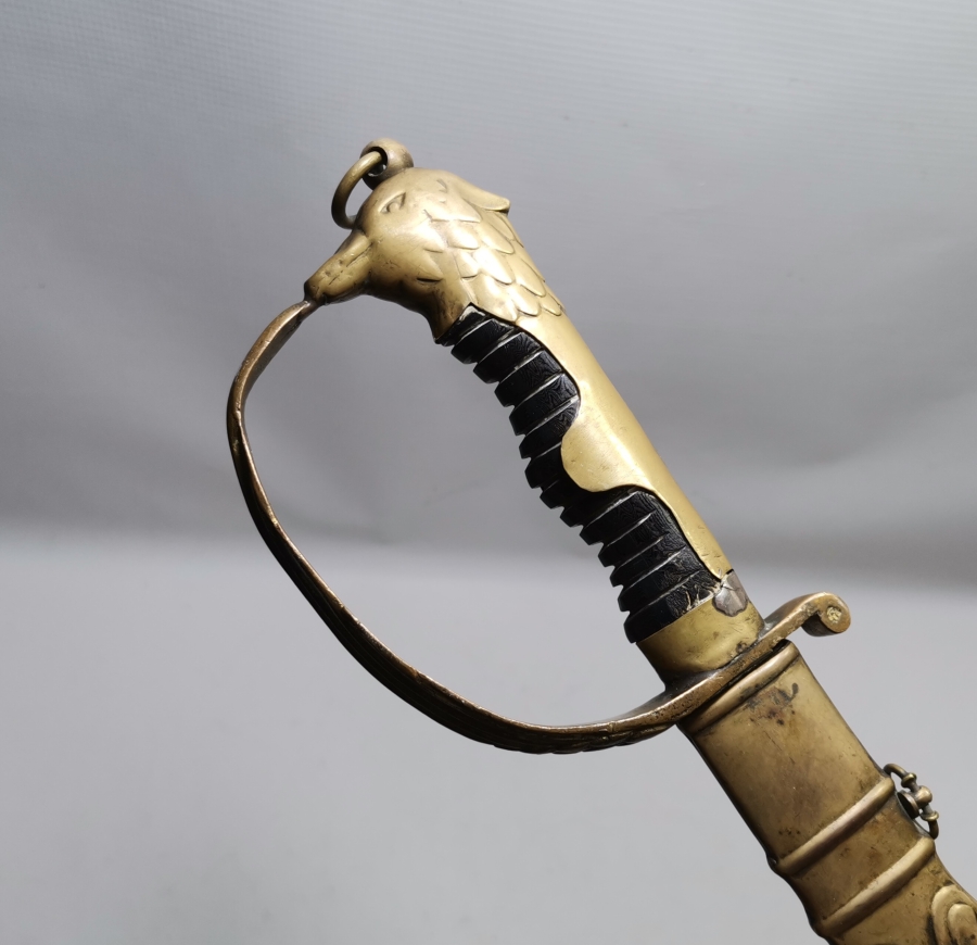 ANTİKA NADİR SAPI KARTAL BAŞI FORMUNDA HAVACI SUBAY KILICI