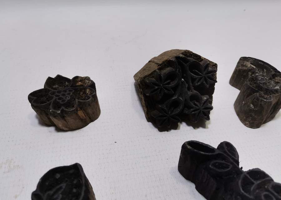 OSMANLI DÖNEMİ EL YAPIMI AHŞAP TOKAT BASKI KALIBI LOTU