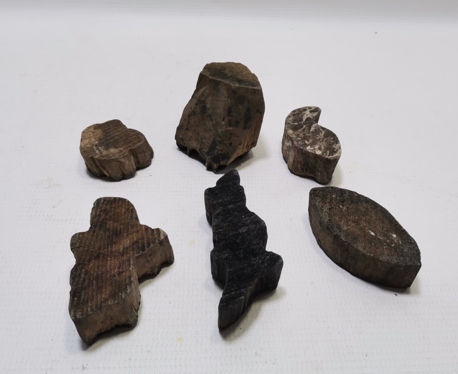 OSMANLI DÖNEMİ EL YAPIMI AHŞAP TOKAT BASKI KALIBI LOTU