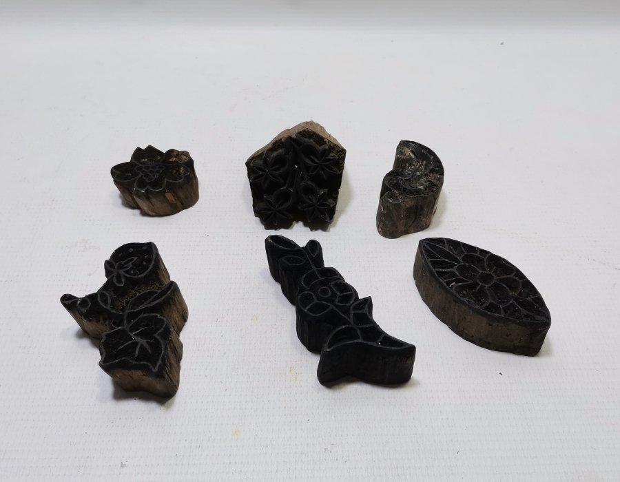 OSMANLI DÖNEMİ EL YAPIMI AHŞAP TOKAT BASKI KALIBI LOTU