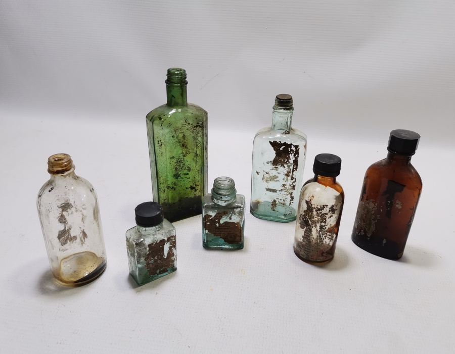 ECZACILIK TARİHİ - ANTİKA İLAÇ ŞİŞELERİ LOTU