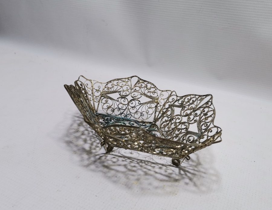 TELKARİ İŞÇİLİKLİ GÜMÜŞ KAPLAMA MEYVELİK - JARİNYER