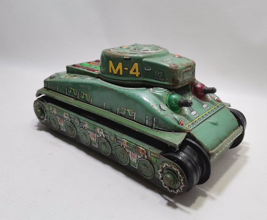 BÜYÜK BOY ANTİKA METAL OYUNCAK TANK