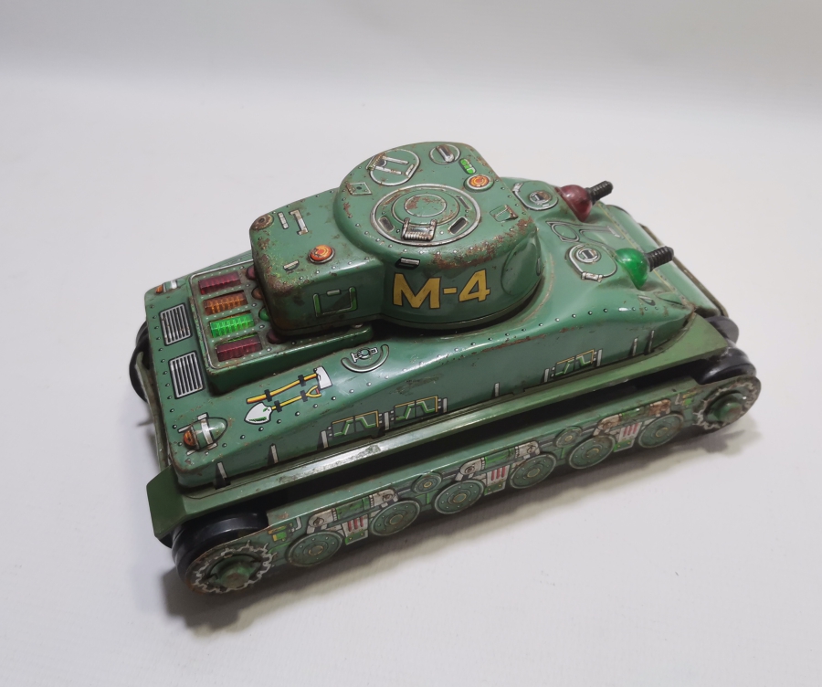 BÜYÜK BOY ANTİKA METAL OYUNCAK TANK