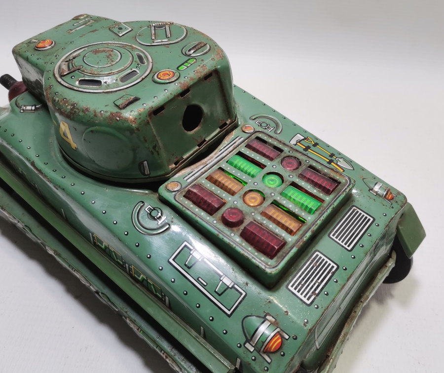 BÜYÜK BOY ANTİKA METAL OYUNCAK TANK