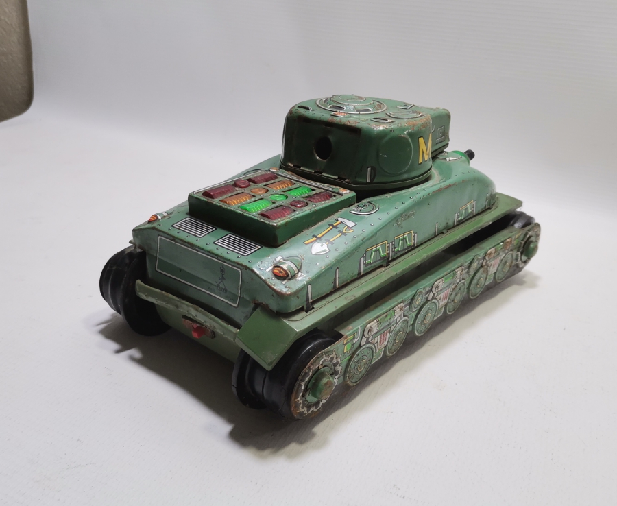 BÜYÜK BOY ANTİKA METAL OYUNCAK TANK