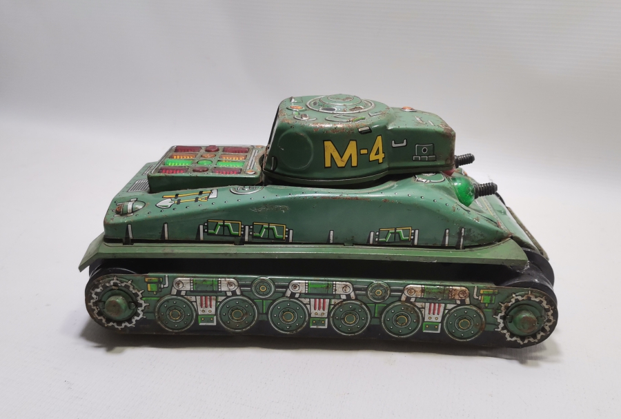 BÜYÜK BOY ANTİKA METAL OYUNCAK TANK