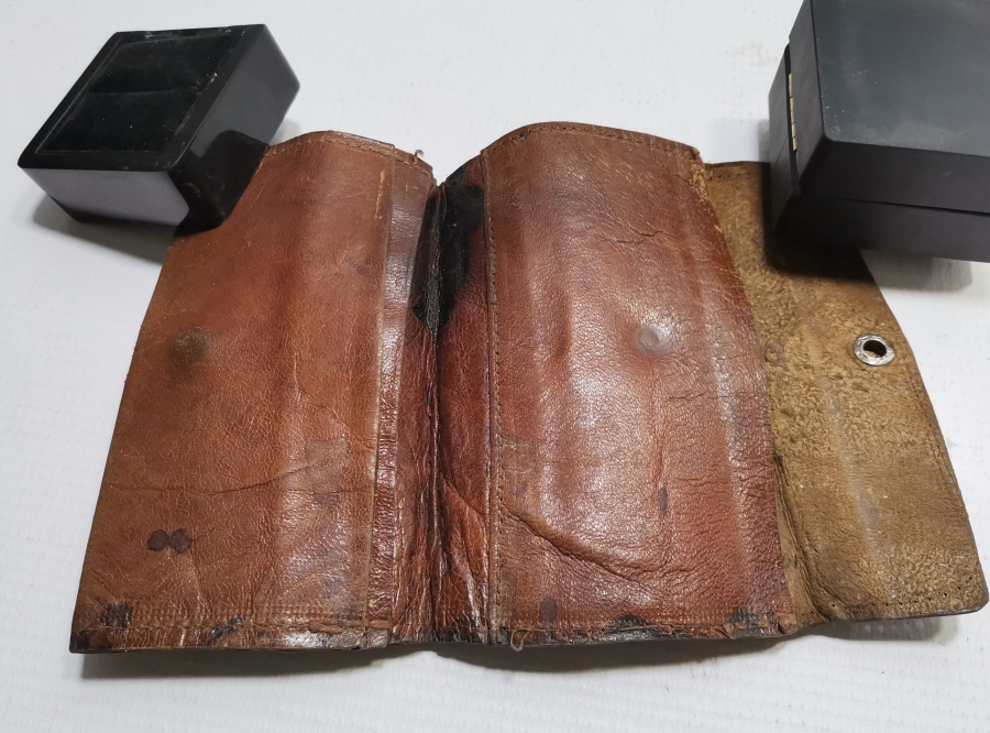 ÜZERİ OSMANLICA YAZILI OSMANLI DÖNEMİ NADİR SUBAY CÜZDANI