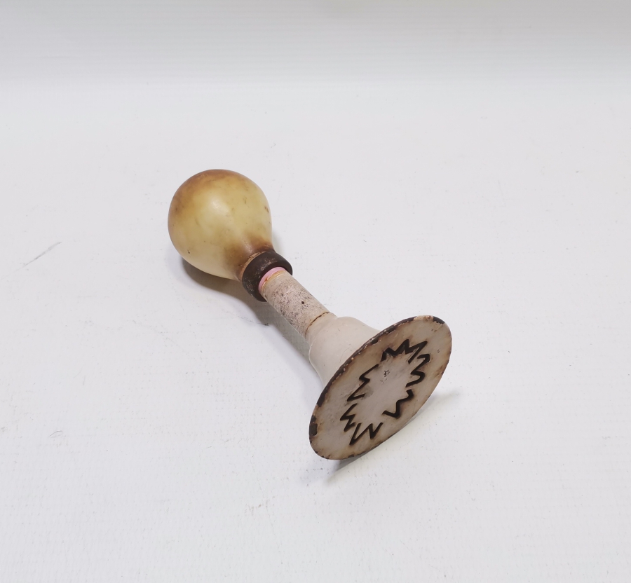 OSMANLI DÖNEMİ KAUÇUK TUTMAÇLI ÇOK NADİR EL YAPIMI FAYTON KORNASI