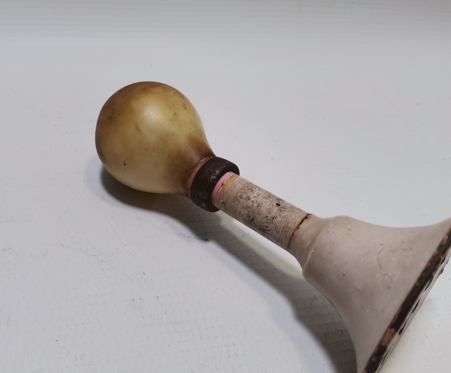 OSMANLI DÖNEMİ KAUÇUK TUTMAÇLI ÇOK NADİR EL YAPIMI FAYTON KORNASI