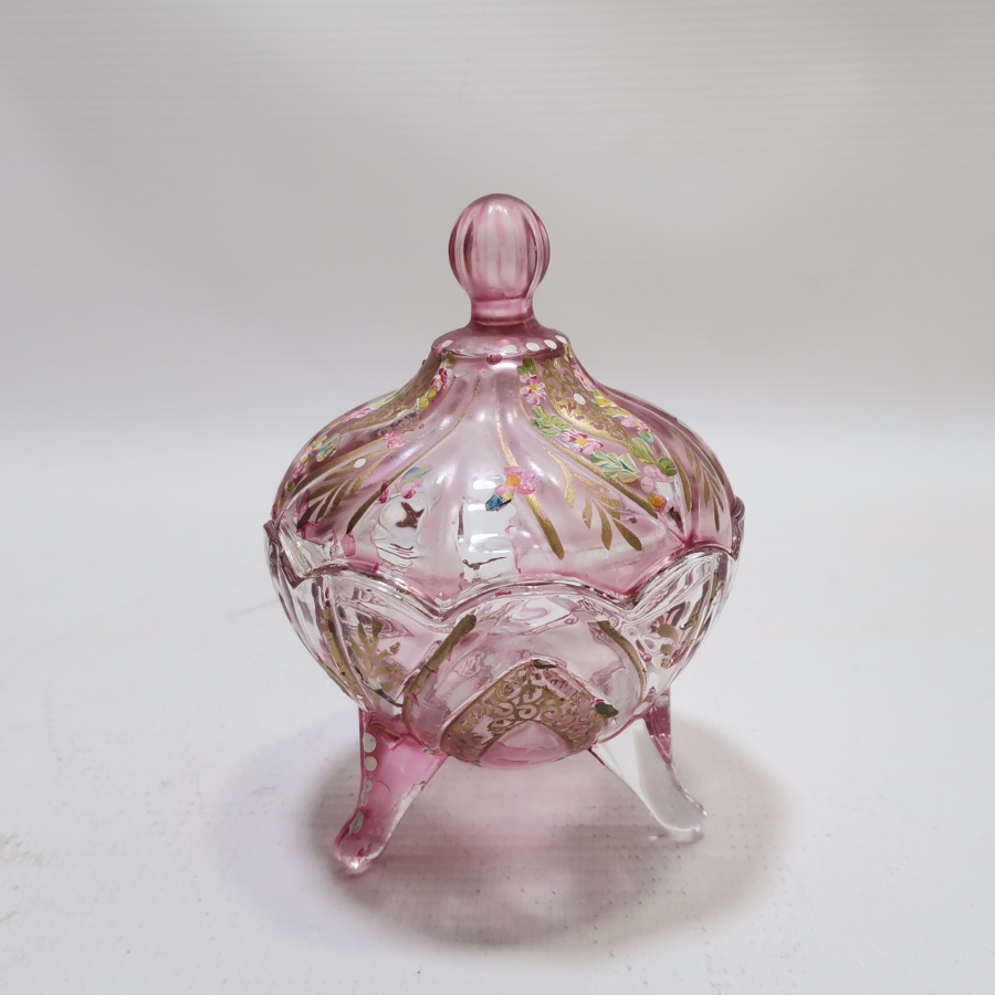 ÜZERİ ALTIN VARAKLI VE EL BOYAMA İŞÇİLİKLİ NADİR OSMANLI MACUNLUK