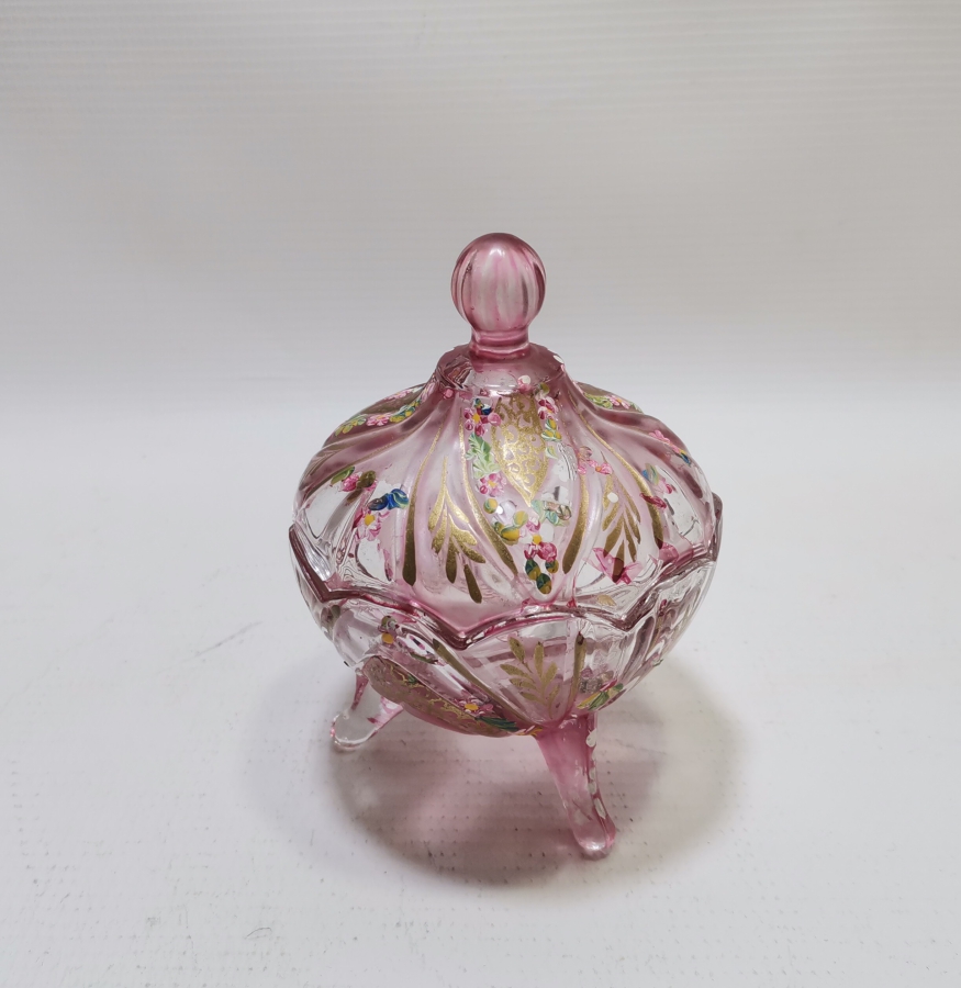 ÜZERİ ALTIN VARAKLI VE EL BOYAMA İŞÇİLİKLİ NADİR OSMANLI MACUNLUK