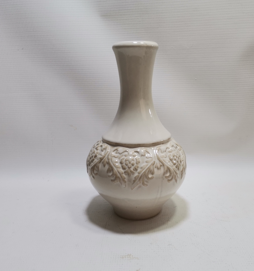 OSMANLI DÖNEMİ KABARTMA İŞÇİLİKLİ NADİR FORMDA KÜTAHYA ZEMZEMLİK