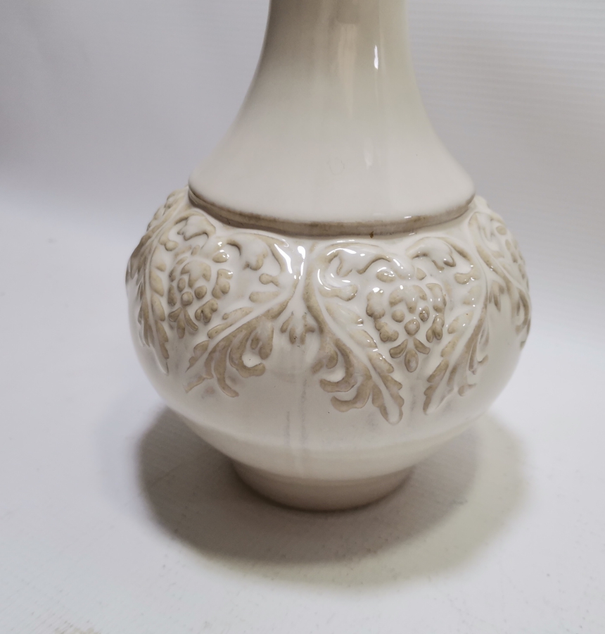 OSMANLI DÖNEMİ KABARTMA İŞÇİLİKLİ NADİR FORMDA KÜTAHYA ZEMZEMLİK