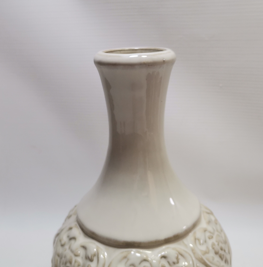 OSMANLI DÖNEMİ KABARTMA İŞÇİLİKLİ NADİR FORMDA KÜTAHYA ZEMZEMLİK