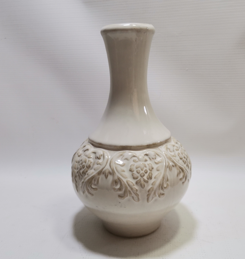 OSMANLI DÖNEMİ KABARTMA İŞÇİLİKLİ NADİR FORMDA KÜTAHYA ZEMZEMLİK