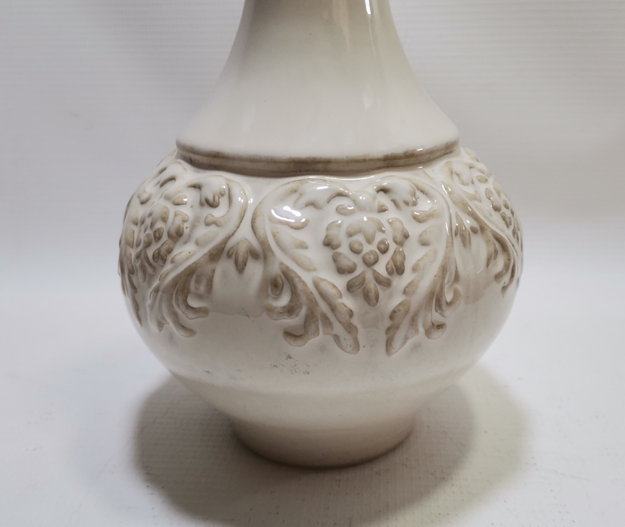 OSMANLI DÖNEMİ KABARTMA İŞÇİLİKLİ NADİR FORMDA KÜTAHYA ZEMZEMLİK