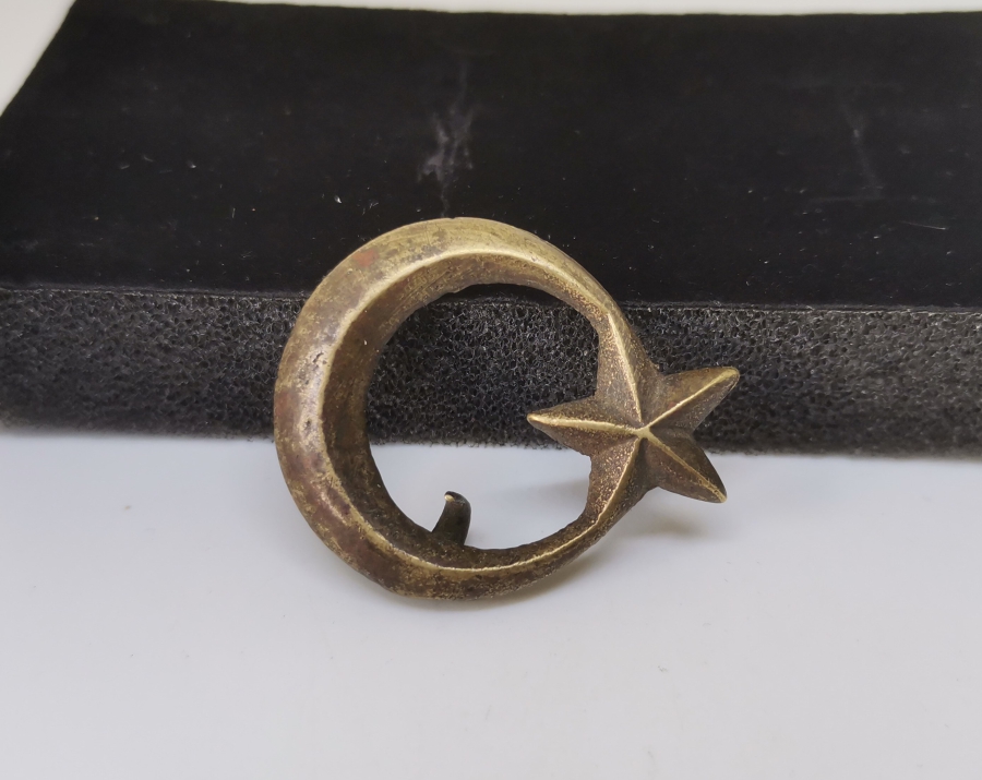 OSMANLI DÖNEMİ NADİR AY YILDIZLI SUBAY ŞAPKA KOKARTI