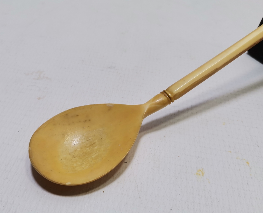 OSMANLI DÖNEMİ ÇOK NADİR FİLDİŞİ HOŞAF KAŞIĞI