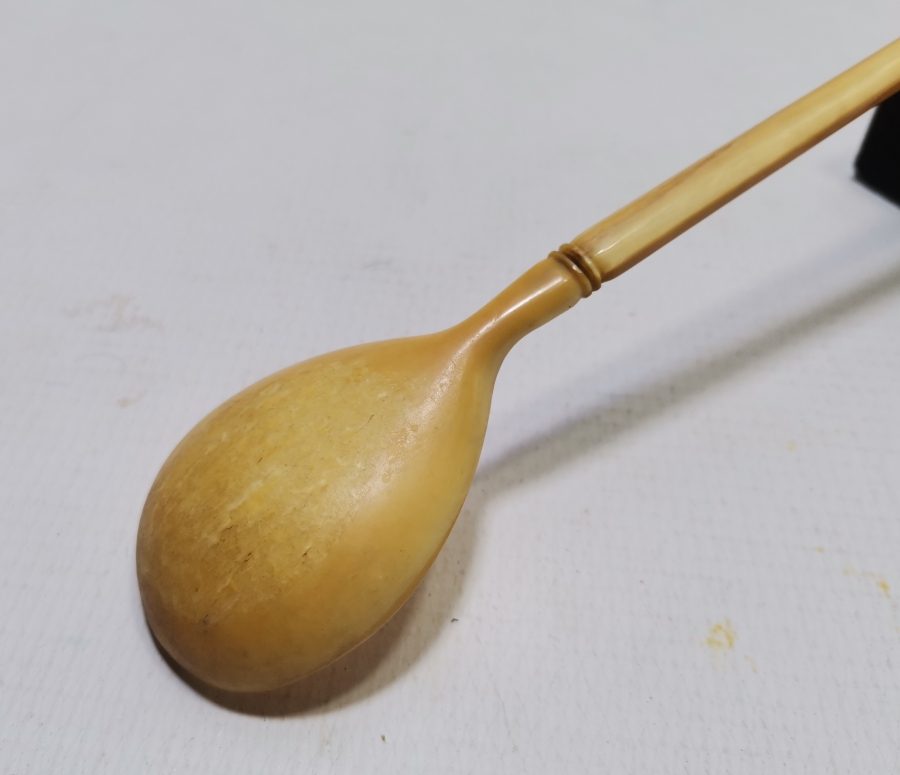 OSMANLI DÖNEMİ ÇOK NADİR FİLDİŞİ HOŞAF KAŞIĞI