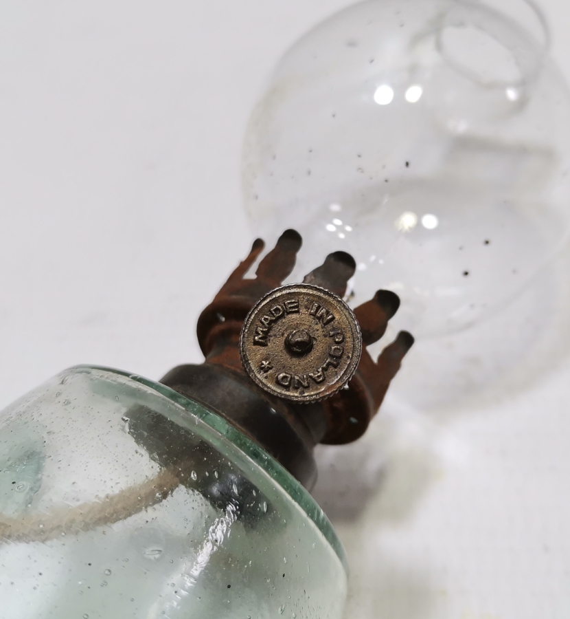 OSMANLI DÖNEMİ NADİR FORMDA TUTMAÇLI GAZ LAMBASI