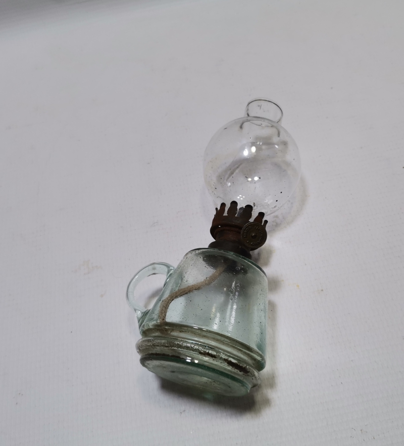 OSMANLI DÖNEMİ NADİR FORMDA TUTMAÇLI GAZ LAMBASI