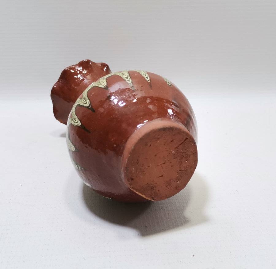 ÜZERİ SIRLI ANTİKA KINIK VAZO