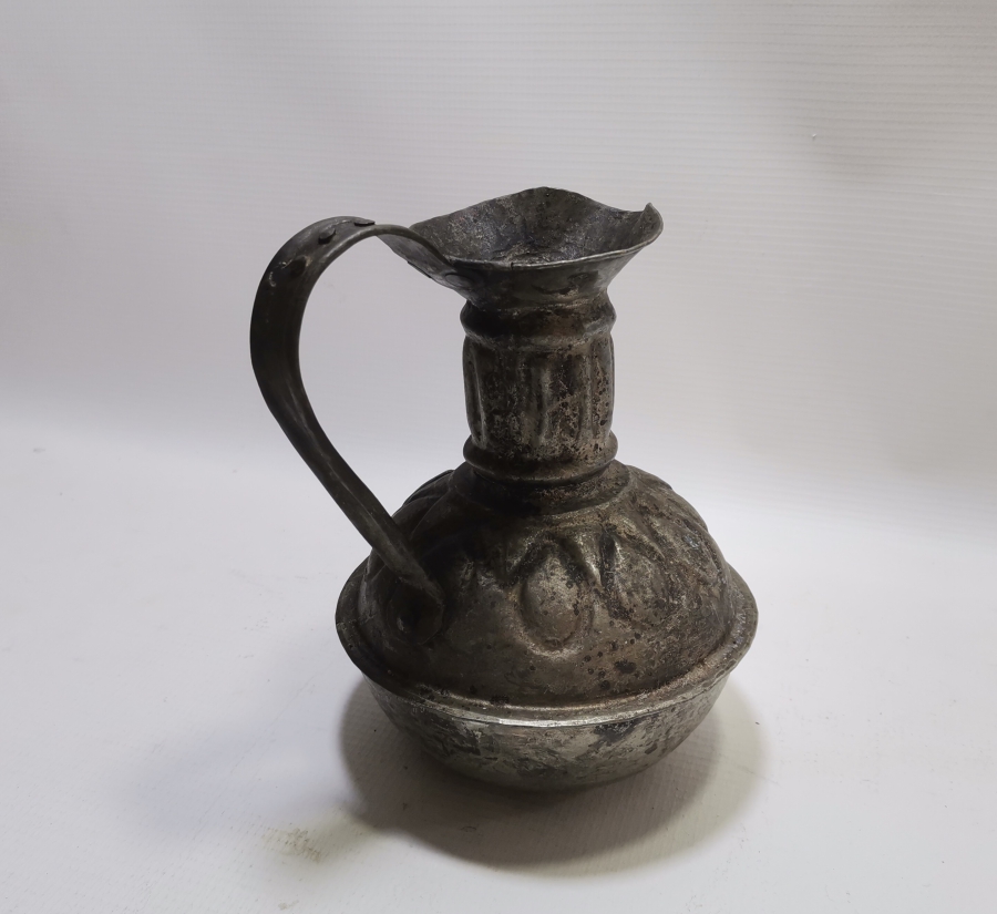 OSMANLI DÖNEMİ USTA DAMGALI VE KABARTMA İŞÇİLİKLİ ÇOK NADİR BAKIR ŞARAPLIK