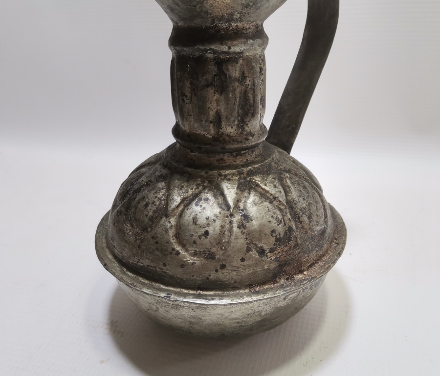 OSMANLI DÖNEMİ USTA DAMGALI VE KABARTMA İŞÇİLİKLİ ÇOK NADİR BAKIR ŞARAPLIK