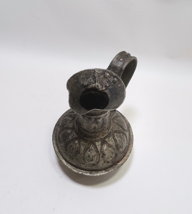 OSMANLI DÖNEMİ USTA DAMGALI VE KABARTMA İŞÇİLİKLİ ÇOK NADİR BAKIR ŞARAPLIK