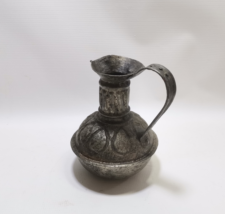 OSMANLI DÖNEMİ USTA DAMGALI VE KABARTMA İŞÇİLİKLİ ÇOK NADİR BAKIR ŞARAPLIK