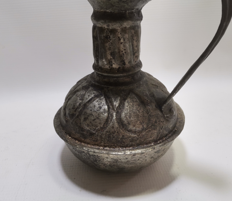 OSMANLI DÖNEMİ USTA DAMGALI VE KABARTMA İŞÇİLİKLİ ÇOK NADİR BAKIR ŞARAPLIK