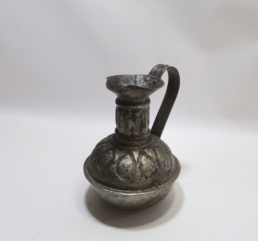 OSMANLI DÖNEMİ USTA DAMGALI VE KABARTMA İŞÇİLİKLİ ÇOK NADİR BAKIR ŞARAPLIK